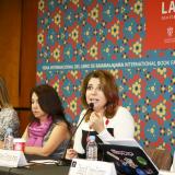 doctora Carmen Enedina Rodríguez Armenta hablando