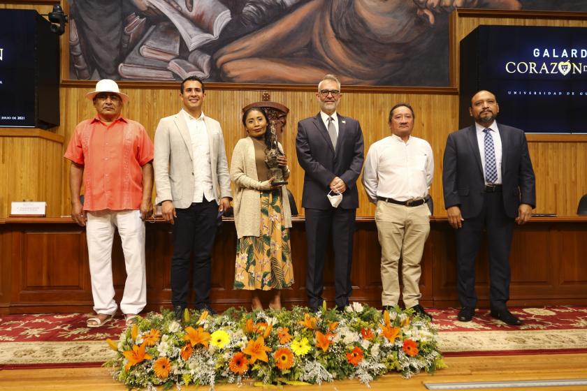 Entrega del galardón Corazón de León al pueblo maya de Homún